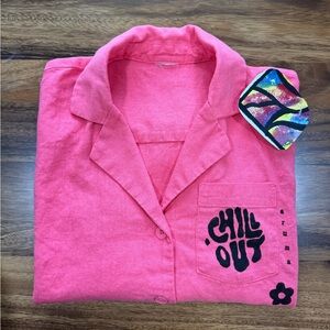 Chill Out 🩷 Linen shirt size S